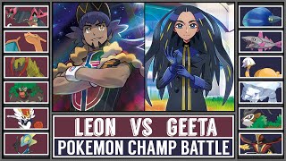 LEON vs GEETA  Pokémon Champ Battle Pokémon Scarlet amp Violet [upl. by Narib]