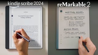 Kindle Scribe 2024 vs Remarkable 2 The Best Digital Notebook Under 400 [upl. by Ellehcen]