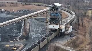 Loading a Western Kentucky Coal Train The Warrior Coal Mine in Action [upl. by Nailliw310]