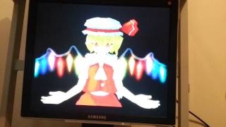 Bad Apple 3D animation version played in DOS [upl. by Esinad]