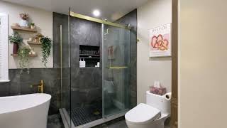 Luxury bathroom design promo video  Small bathroom design [upl. by Olnee]