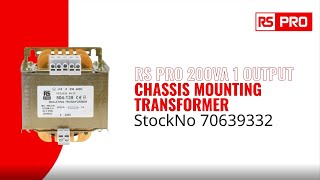 RS PRO 504139  200VA Chassis Mounting Transformer 70639332 [upl. by Winthorpe]