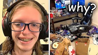 TikTok Streamer Refuses to Clean His Room [upl. by Yhcir]