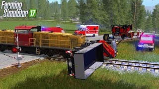 LS17  Zugunfall Praktikant fährt LKW gegen Zug [upl. by Jecho776]