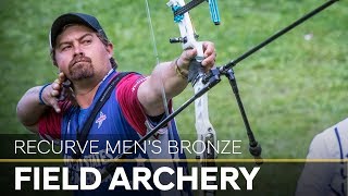 JeanCharles Valladont v Brady Ellison – recurve men bronze  Cortina 2018 World Field [upl. by Ayahs584]