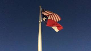 American flag and Texas flag flapping in the wind  Free Download [upl. by Duahsar384]