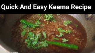 Quick Keema Recipe by Ansari foods [upl. by Anitsenre]