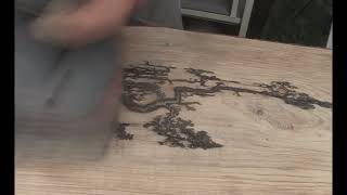 DIY Wood burning Lichtenberg Figure into a Coat Rack [upl. by Ardnasella]