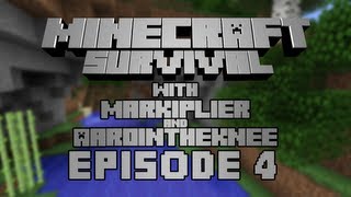 Minecraft  w Markiplier amp Aarointheknee Part 4 [upl. by Airaet71]