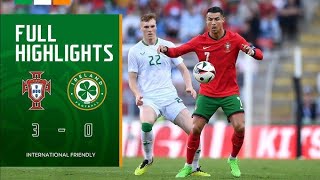 Highlights  Portugal vs Ireland 30  Ronaldo Kick goals highlights [upl. by Genesia]