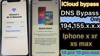 IPHONE X XR XS XSMAX 14 14 PRO 14 Pro Max 15 15 Pro max 16 16 Pro max 17 pro max icloud DNS BYPASS [upl. by Ellek]