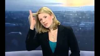 News Reporter Doesnt Realise She Is On Live TVmp4 [upl. by Ysteb738]