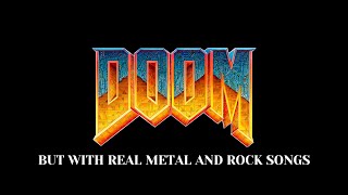 DOOM But With Real Metal and Rock Songs  Trailer [upl. by Oraneg]