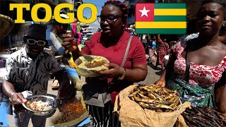 Trying Togolaise STREET FOOD  We did not expect this in LoméFULL ASHIGAME STREET FOOD TOUR 🇹🇬 [upl. by Aeet357]