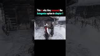 This is why they removed the Antagonize option in chapter 1 rdr2 reddeadredemption [upl. by Mick]