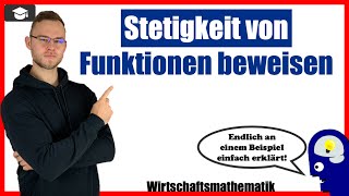 Stetigkeit von Funktionen beweisen Beispiel [upl. by Anaitsirhc]