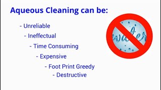 Aqueous Cleaning Vs Vapor Degreasing [upl. by Skeie217]