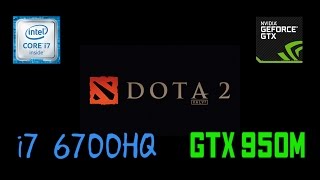 Dota 2  GTX 950M i7 6700HQ  FPS Test  Asus x550vx [upl. by Royd]