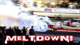 MELTDOWN NIGHT DRAGS 1ST EVER GASSER ACTION 2015 BYRON DRAGWAY [upl. by Janifer371]