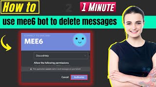 How to use mee6 bot to delete messages 2024  Discord Tricks [upl. by Alvord]