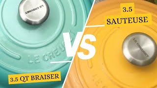 Le Creuset This or That Requested Le Creuset 35 qt Braiser Vs 35 qt SauteuseMay 2024 [upl. by Niatsirt]