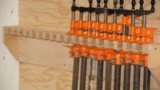 How To Make A Pipe Clamp Storage Rack [upl. by Uolymme]