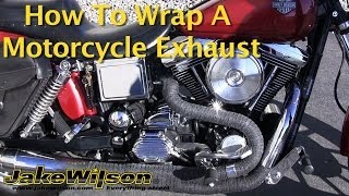 How To Wrap A Motorcycle Exhaust [upl. by Nilre]