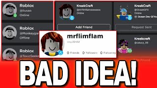 Roblox Added Display Names NOT GOOD [upl. by Ailecara632]