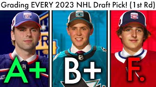 Grading EVERY First Round 2023 NHL Draft Pick Top NHL ProspectsConnor Bedard Blackhawks Rankings [upl. by Proudlove]