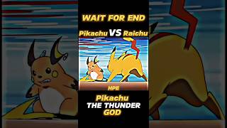 Pikachu vs Raichu 😎 The Thunder God Pikachu viral anime trending shorts pokeshrortshortsviral [upl. by Dnomyad]