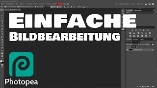 Photopea  Einfache Bildbearbeitung Simple image editing [upl. by Nanon351]