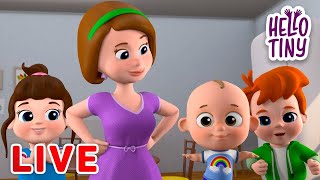 🔴LIVE  Bingo and more  Hello Tiny Best Kids Songs and Nursery Rhymes for kids [upl. by Leunamesoj]