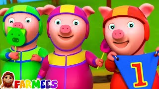 Five Little Piggies Nursery Rhymes And Kids Songs by Farmees [upl. by Morse435]