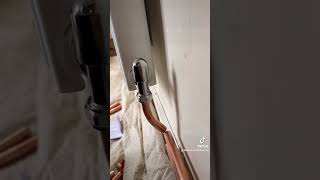 Fitting chrome Flomasta trv and locksheild packs and installing copper pipework to a radiator [upl. by Anirda]