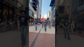 COWBOYS DANCING IN NASHVILLE 🤠 cottoneyejoe linedance nashville linedancelesson shorts foryou [upl. by Aitenev479]