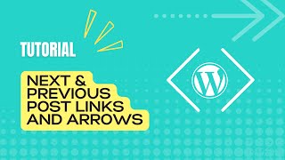 How To Add Next and Previous Post Links and Arrows In WordPress For Free ⏪⏩ [upl. by Notyep]