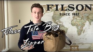 Filson Tote Bag wZipper  The Perfect Everyday Bag for Today Wax and Tartans [upl. by Nainatrad]