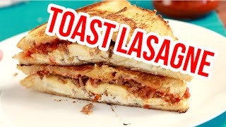 LASAGNE TOAST GRILLED CHEESE LASAGNE  Rezept [upl. by Quinby987]