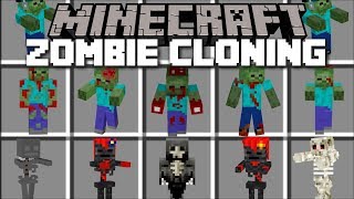 Minecraft ZOMBIE SKELETON CLONING MOD  FIGHT EVIL CLONED ZOMBIES AND SKELETONS Minecraft [upl. by Manella]