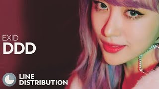 EXID  DDD Line Distribution [upl. by Laurinda]