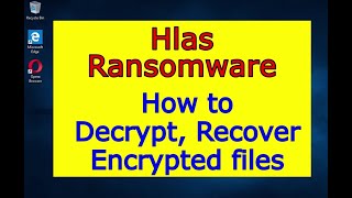 Hlas virus ransomware How to decrypt Hlas files Hlas File Recovery Guide [upl. by Euqinotna]