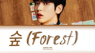 TXT Soobin 숲 Forest Lyrics Color Coded Lyrics [upl. by Ebberta]