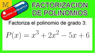 💊Cómo factorizar o resolver un POLINOMIO GRADO 3 💊 Píldoras Matemáticas [upl. by Matronna]