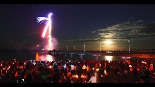 Neujahrsfeuerwerk Zinnowitz auf Usedom  01012018 [upl. by Strang]