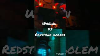 Redstone golem vs warden minecraft edit [upl. by Sennahoj]