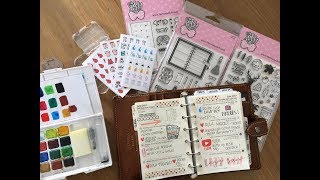 Plan with me Filofax Malden Pocket size [upl. by Ecnerol]