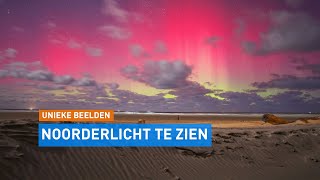 Noorderlicht te zien in Nederland  Hart van Nederland [upl. by Burnham]