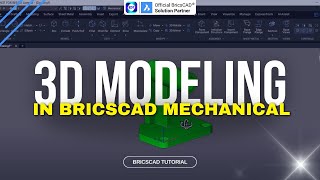 Create 3D Model using Direct Modeling in BricsCAD Mechanical  BricsCAD Tutorial  Excel Design [upl. by Swamy]