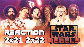 The return of Vader Star Wars Rebels  2x21  2x22  Group Reaction [upl. by Hgieliak]