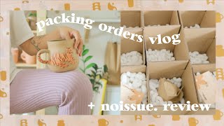 packing ceramics ecofriendly  noissue custom tissue review 🍶🌸📦 [upl. by Naivaf753]